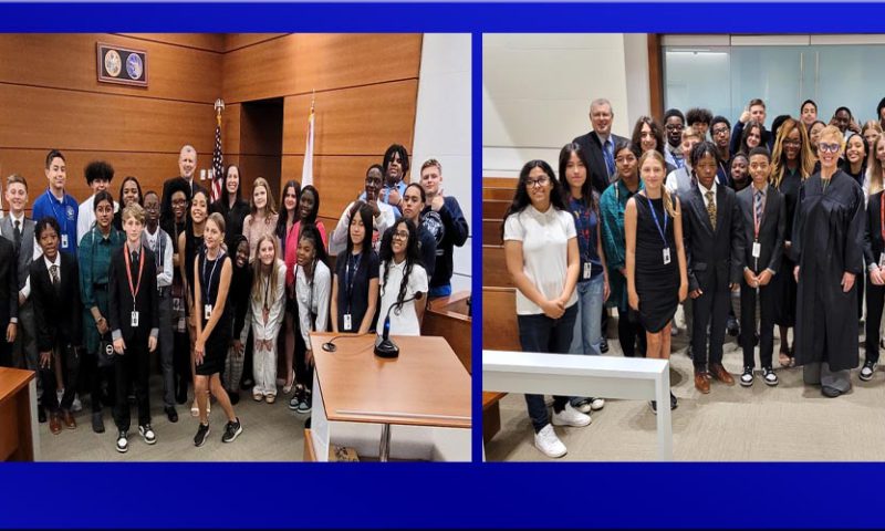 Pompano Beach Middle Comes to Visit the 17th Circuit