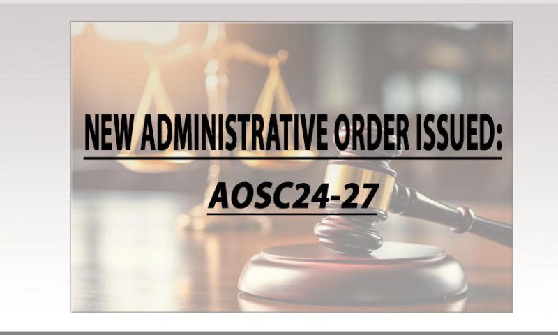 New Administrative Order Released