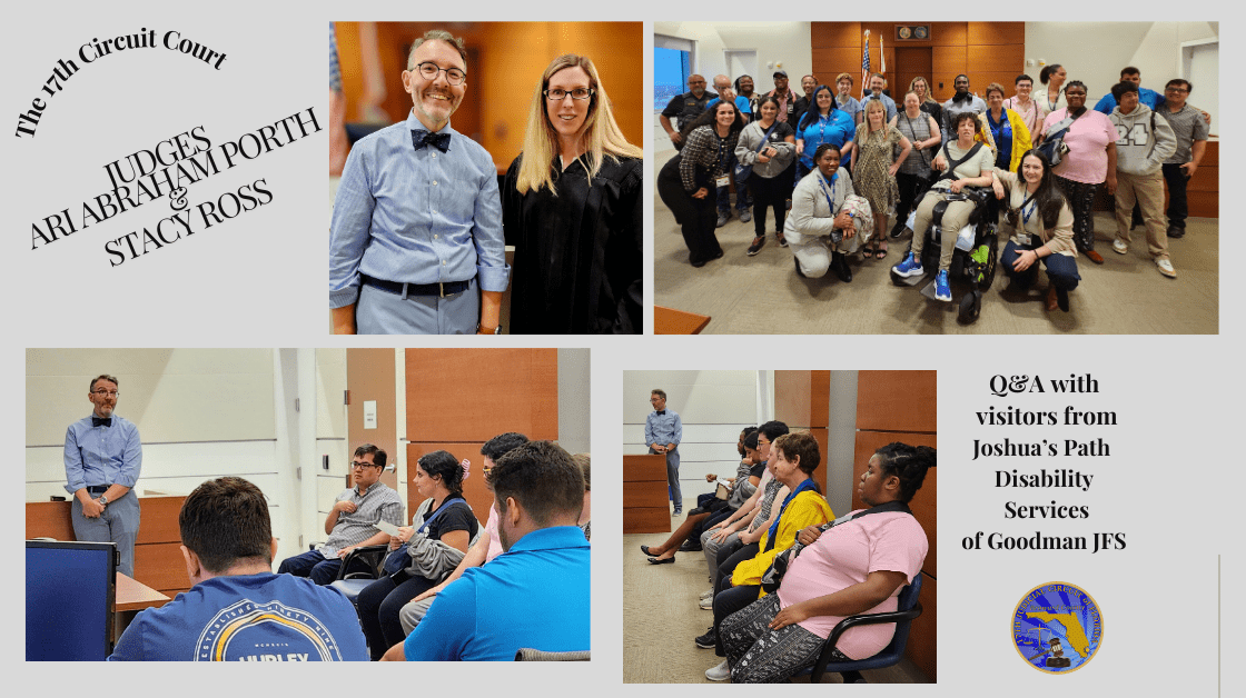 Visitors from Goodman JFS Pepper Judges with Thoughtful Questions During Lively Q&A