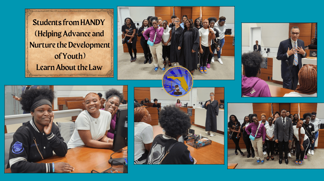 Students from HANDY Learn About Court, Careers and the Law