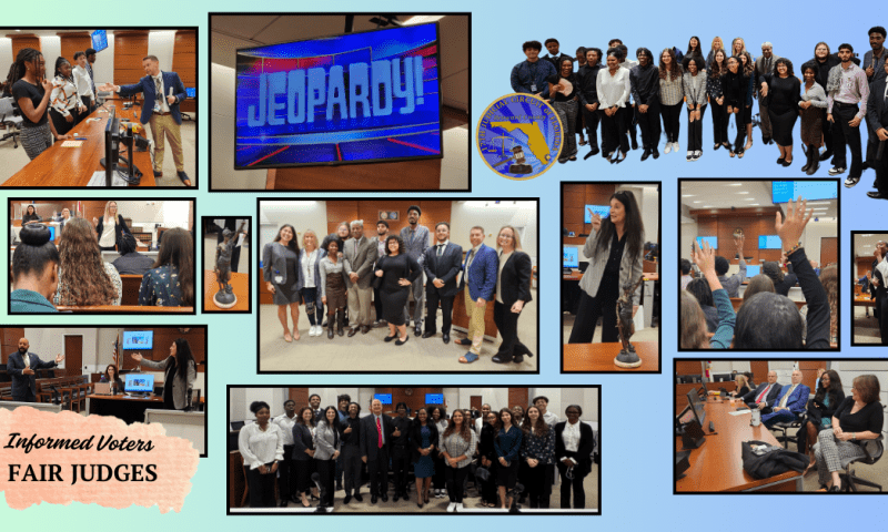 Students Compete in Judicial Jeopardy! During “Informed Voters FAIR JUDGES” Program