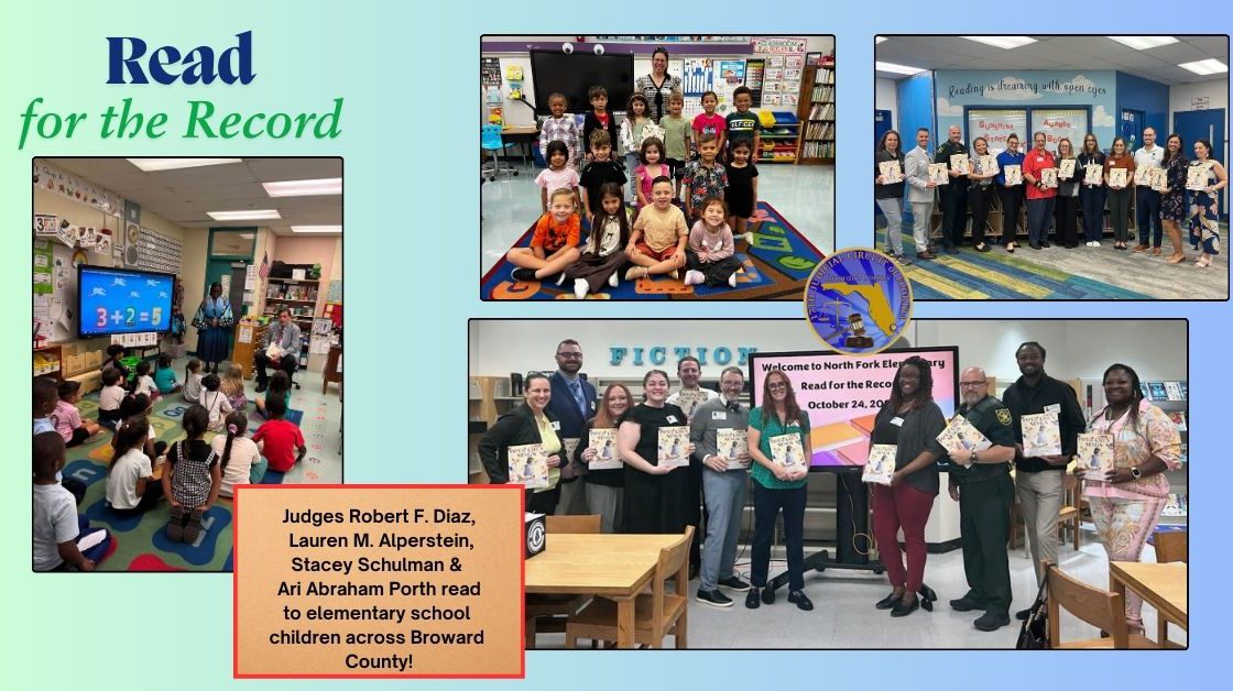 Judges “Read for the Record” at Local Elementary Schools