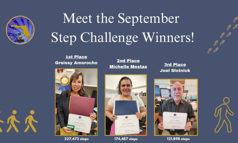 Court Administration Employees Face Off in Step Challenge