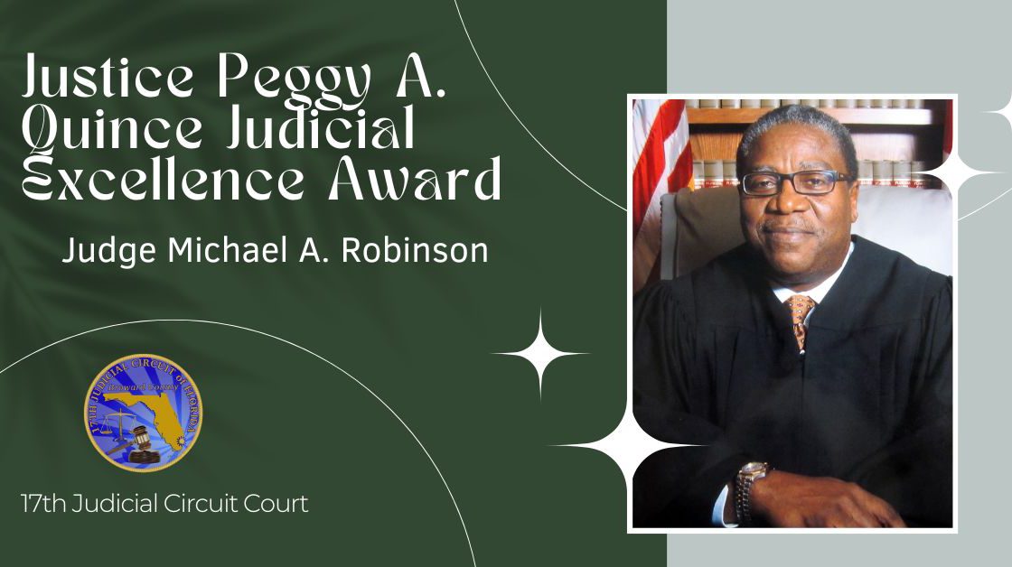 Congratulations Judge Michael A. Robinson!