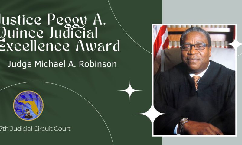 Congratulations Judge Michael A. Robinson!