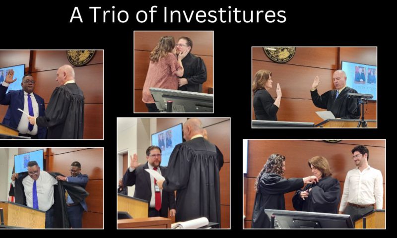 The Robing of Three New Judges
