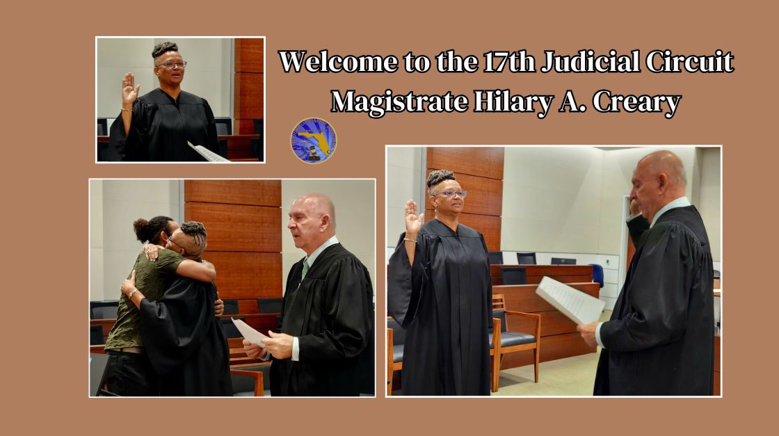 Welcome Magistrate Hilary A. Creary