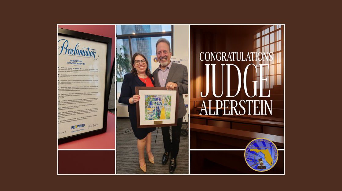 Judge Lauren Alperstein Honored with Tzedek Award