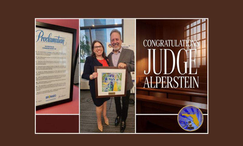 Judge Lauren Alperstein Honored with Tzedek Award