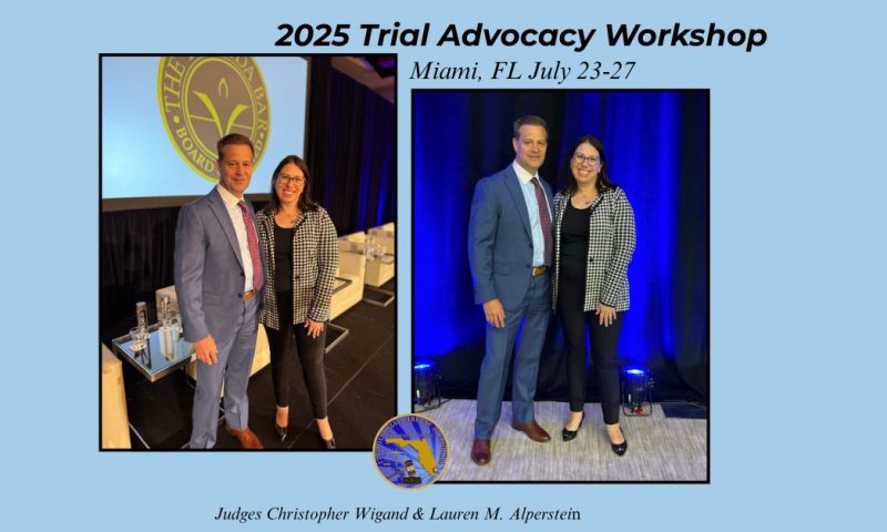 Strengthening the Bench and Bar at the 2025 Trial Advocacy Workshop