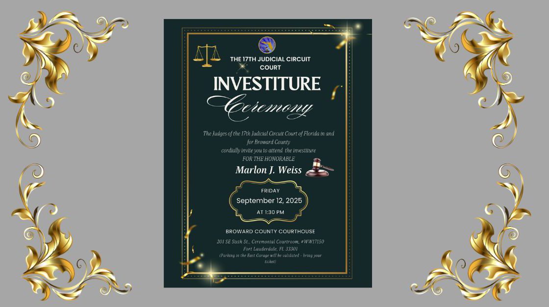 Come Celebrate the Robing of our Newest Judge!