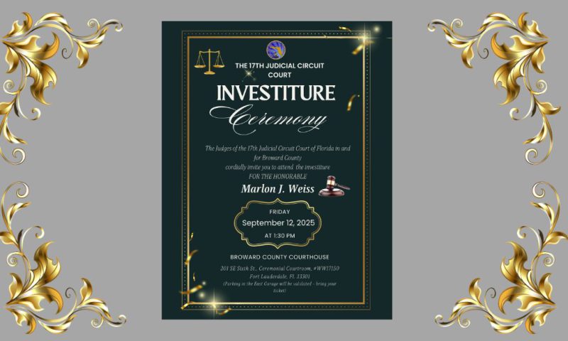 Come Celebrate the Robing of our Newest Judge!