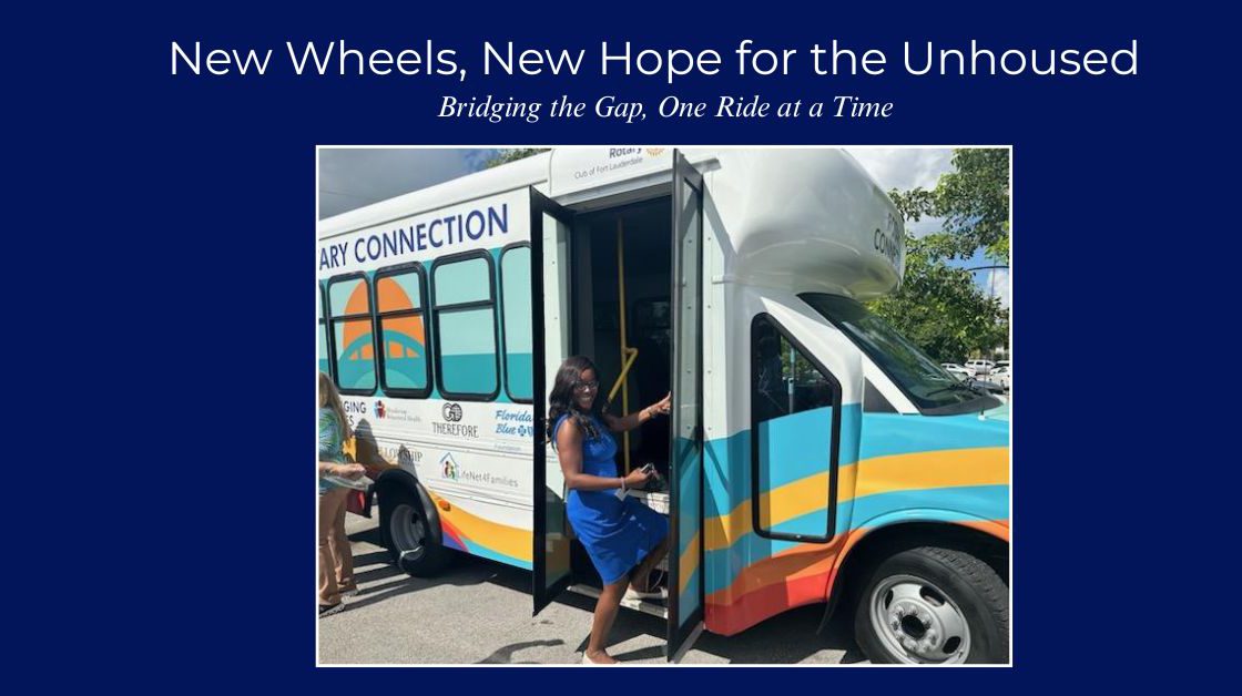 Judge Barner Joins Launch of Rotary Connection Bus