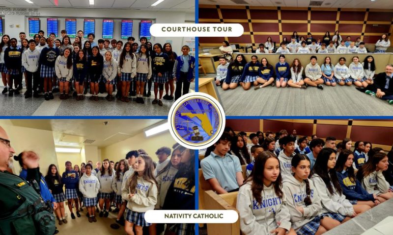 Eighth Graders Get a Front-Row Seat to Justice at the Broward County Courthouse