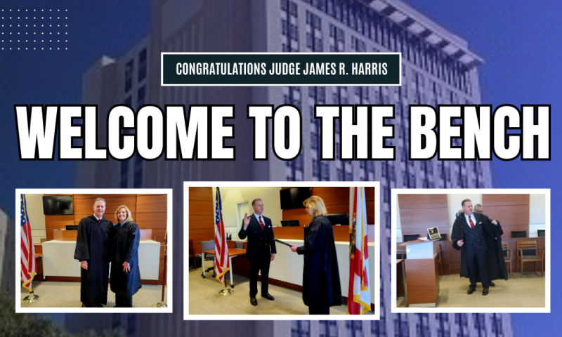 Judge James R. Harris Sworn In to the 17th Judicial Circuit