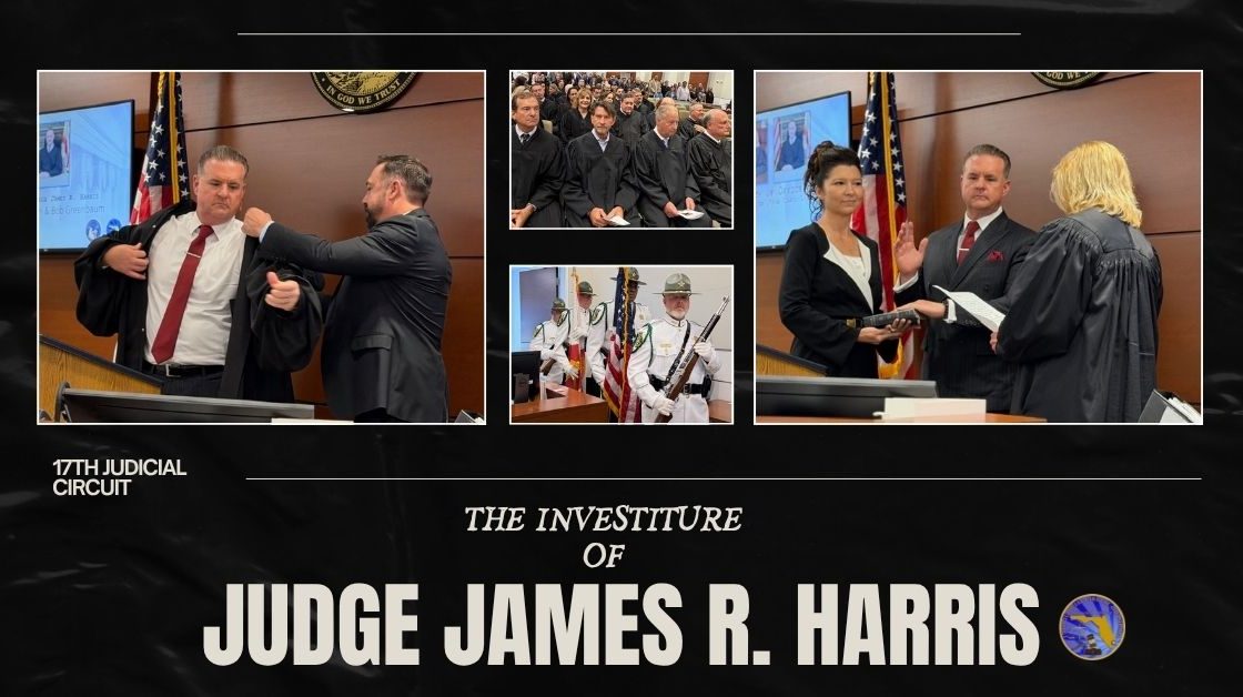 Welcome to the Bench, Judge James R. Harris!