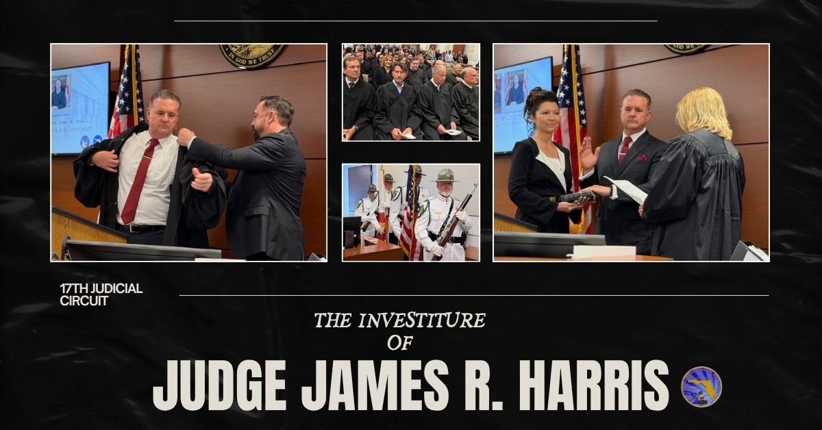 Welcome to the Bench, Judge James R. Harris! – Seventeenth Judicial ...