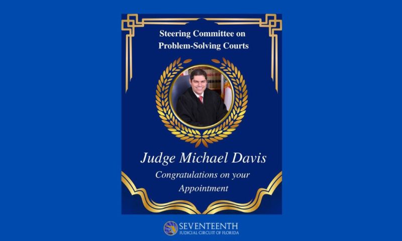 Judge Davis Joins Problem-Solving Courts Committee