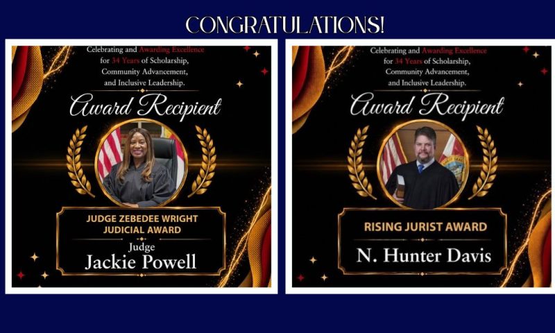 T. J. Reddick Bar Honors Judges Powell and Davis