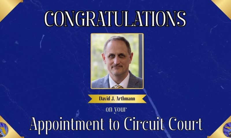 Governor Appoints David J. Arthmann to Circuit Court Bench