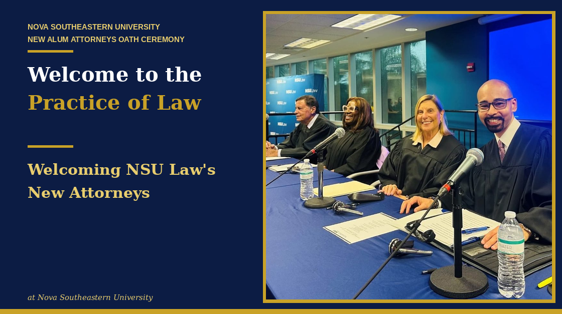 Welcome to the Practice of Law