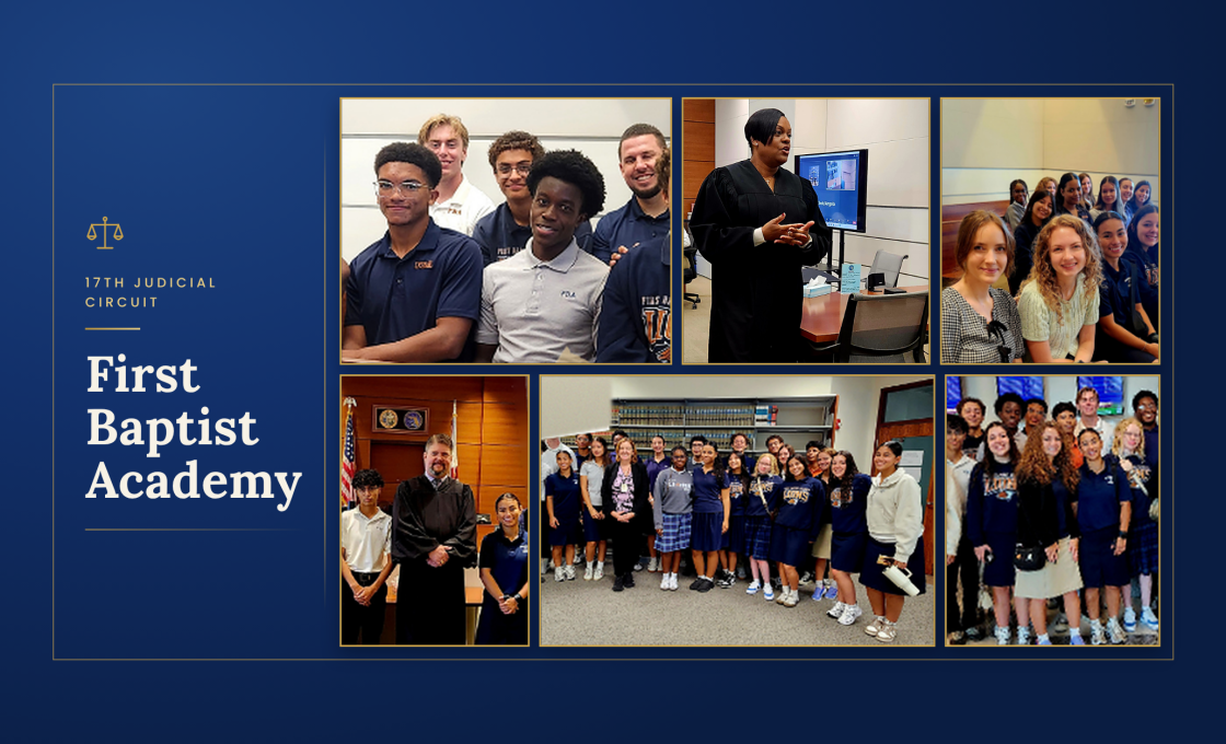 First Baptist Academy Students Take Civics From the Classroom to the Courthouse